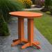 Red Barrel Studio® Nettie Plastic Bar Outdoor Table Plastic in Orange | 42 H x 48 W x 33 D in | Wayfair RDBL7335 38850471
