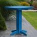 Red Barrel Studio® Neville Plastic Bar Outdoor Table Plastic in Blue | 42 H x 44 W x 44 D in | Wayfair RDBL7327 38850281