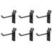 Jifram Easy Living 4 in. x 1 in. Metal Slat Wall Hooks Metal in Black | 3.25 H x 1 W x 4 D in | Wayfair 01100679