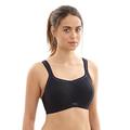 Panache Women's Non-Wired Sports Bra, Black, 38DD