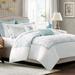 Harbor House Maya Bay Reversible Duvet Cover Set Cotton in White | King Duvet Cover + 2 King Shams | Wayfair HH12-1227