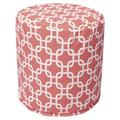 Majestic Home Goods Coral Links Pouf Cotton | 17 H x 16 W x 16 D in | Wayfair Ottomans 85907239064