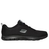 Skechers Women's Work Relaxed Fit: Ghenter - Bronaugh SR Sneaker | Size 7.5 | Black | Textile/Synthetic