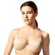 Chantelle Women's Basic Invisible Smooth Custom Fit Bra, Beige, 34E