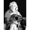 Marilyn Monroe Lute 60x80cm Canvas Print, Multicoloured, 60 x 80 cm
