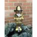 The Holiday Aisle® Fireman & Dalmatian Nutcracker Wood in Brown/Yellow | 14 H x 5 W x 5.5 D in | Wayfair HLDY8104 38277497