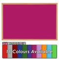 Wonderwall New Eco-Friendly Noticeboard 120x90cm Light Oak Wood Effect Frame, 11 Colours to Choose from, incl. (Raspberry)