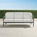 Avery Sofa with Cushions in Slate Finish - Rumor Snow with Logic Bone Piping - Frontgate