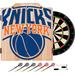 Trademark Global NBA Fade Dartboard & Cabinet Set in Brown/Gray/Green | 24.75 H x 20.5 W x 3.5 D in | Wayfair NBA7010-NY2