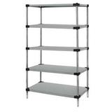 Quantum Storage WR74-2424SG-5 Solid 5-Shelf Starter Units 24 x 24 x 74 in. - Galvanized Steel