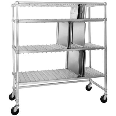 Channel FTDR-4/PP Heavy-Duty Aluminum Tray Drying Rack - 60" x 63" x 30"