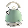 Ariete 2877/04 Retro Style Cordless Dome Kettle, Removable and Washable Filter, 1.7 Litre Capacity, Vintage Design, Green