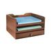 Darby Home Co Beaumys Stacking Wood Desk Organizers, 2 Trays & 1 Drawer Kit Wood in Brown | 8.25 H x 13.5 W x 11.5 D in | Wayfair DABY5438 39563848