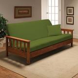 Latitude Run® Box Cushion Futon Slipcover Polyester in Green | 8 H x 75 W x 54 D in | Wayfair ADML6731 39718967