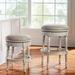 Chapman Backless Swivel Bar & Counter Stool - 30" Bar Height, Alabaster White/Performance Oatmeal Bar Stool - Frontgate