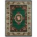 Green 60 x 0.5 in Area Rug - Astoria Grand Arkin High-Quality Woven Floral Printed Drop-Stitch Carving Hunter Area Rug | 60 W x 0.5 D in | Wayfair