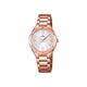 Festina BOYFRIEND Women's Quartz Watch with Silver Dial Analogue Display and Rose Gold Stainless Steel Rose Gold Plated Bracelet F16922/1