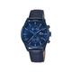 Lotus Men's Quartz Watch with Blue Dial Chronograph Display and Blue Leather Strap 18315/1