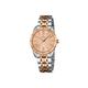 Festina BOYFRIEND Women's Quartz Watch with Rose Gold Dial Analogue Display and Multicolour Stainless Steel Rose Gold Plated Bracelet F16941/2