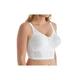 Carnival Womens Full Figured 3/4 Longline Bra, White, 42B