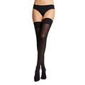 Wolford Women's Velvet de Luxe 50 Stay-Up Tights, 50 DEN, Black, Medium (Size:M)