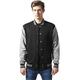 Urban Classics Men's Varsity Jacket, Multicoloured (Black/Grey), Small