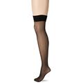 Wolford Women's Individual 10 Stockings, 10 Den, Black, Large (Manufacturer Size:L)