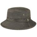 Stetson Drasco Cloth Hat Men - Fishing Crushable Fisher´s with Piping, Piping Summer-Winter - XL (60-61 cm) Brown
