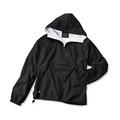 Charles River Apparel Wind & Water-Resistant Pullover Rain Jacket (Reg/Ext Sizes) - black - S