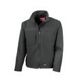 Result Mens Classic Softshell Breathable Weatherproof Jacket (M) (Black)