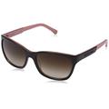 Emporio Armani Women's EA4040 5046/13 Sunglasses, Black and pink, 56