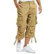 Brandit Urban Legend 3/4 Men's Cargo Short Trousers - Beige, L