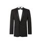 Dobell Mens Black Tuxedo Dinner Jacket Regular Fit Notch Lapel-44L