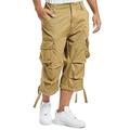 Brandit Urban Legend 3/4 Men's Cargo Short Trousers - Beige, 3XL