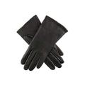 Dents Poppy Women's Single Point Leather Gloves BLACK 7