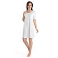 Hanro Women's Nachthemd 1/2 Arm 90 cm Nightie, White (White 0101), (Size: Small)