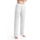 HANRO Women's Hose Lang Pyjama Bottoms, White (White 0101), EU 38 / 40, UK 10 / 12, Manufacture Size S