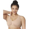 Glamorise Women's Cotton T-Back Full Cup Everyday Bra, Beige (Cafe), 40B/C/D