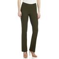 Rekucci Women's Ease into Comfort Fit Barely Boot Leg Stretch Trousers (18, Olive)