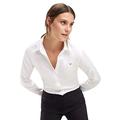 Tommy Hilfiger - Heritage Regular Fit Shirt - Long Sleeve Shirt - White Shirt Women - Ladies White Shirt - Tommy Clothes Women - White - Size 8 UK