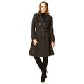 De La Creme - Womens Wool & Cashmere Winter Long Belted Coat (UK - 8 EUR - 36.