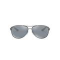 Ray Ban Unisex Sunglasses RB8313 004/K6 61, Size: 61, Multicolor (setting: bronze, glasses: silver polarized mirror 004 / K6)