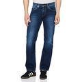 Pepe Jeans Men's Kingston Zip Jeans, Blue (12oz Rope Dye Glory Dk), 30W 32L UK