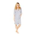 Wanmar Women Velour Dressing Gown Grey