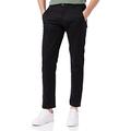 Dockers Men's Alpha Khaki Tapered Stretch Twill Slim Trousers, Black (Stretch / Black ), W36 / L30