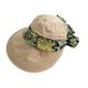 Culater®Women Summer Sun Multi-purpose Folding Sun Hat Empty Top Hat UV Cap (Khaki)