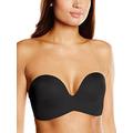 Wonderbra W032D Ultimate Strapless Silicone Dot Moulded Magic Hands Push Up Bra, Black (SCHWARZ 1001), 32B