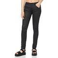 G-STAR RAW Women's 5620 Elwood Custom Mid Waist Skinny-Jeans, Black (Rinsed D011-082), 28W / 32L