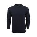 French Connection Men's Cotton Crew Jumper, Blue (Marine Blue 40), Large