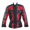 RKsports Rossi Jacket Motorcycle Textile Men Black Mens Leather Fabric Riding Size Biker 2015 (7X-Large, Red)
